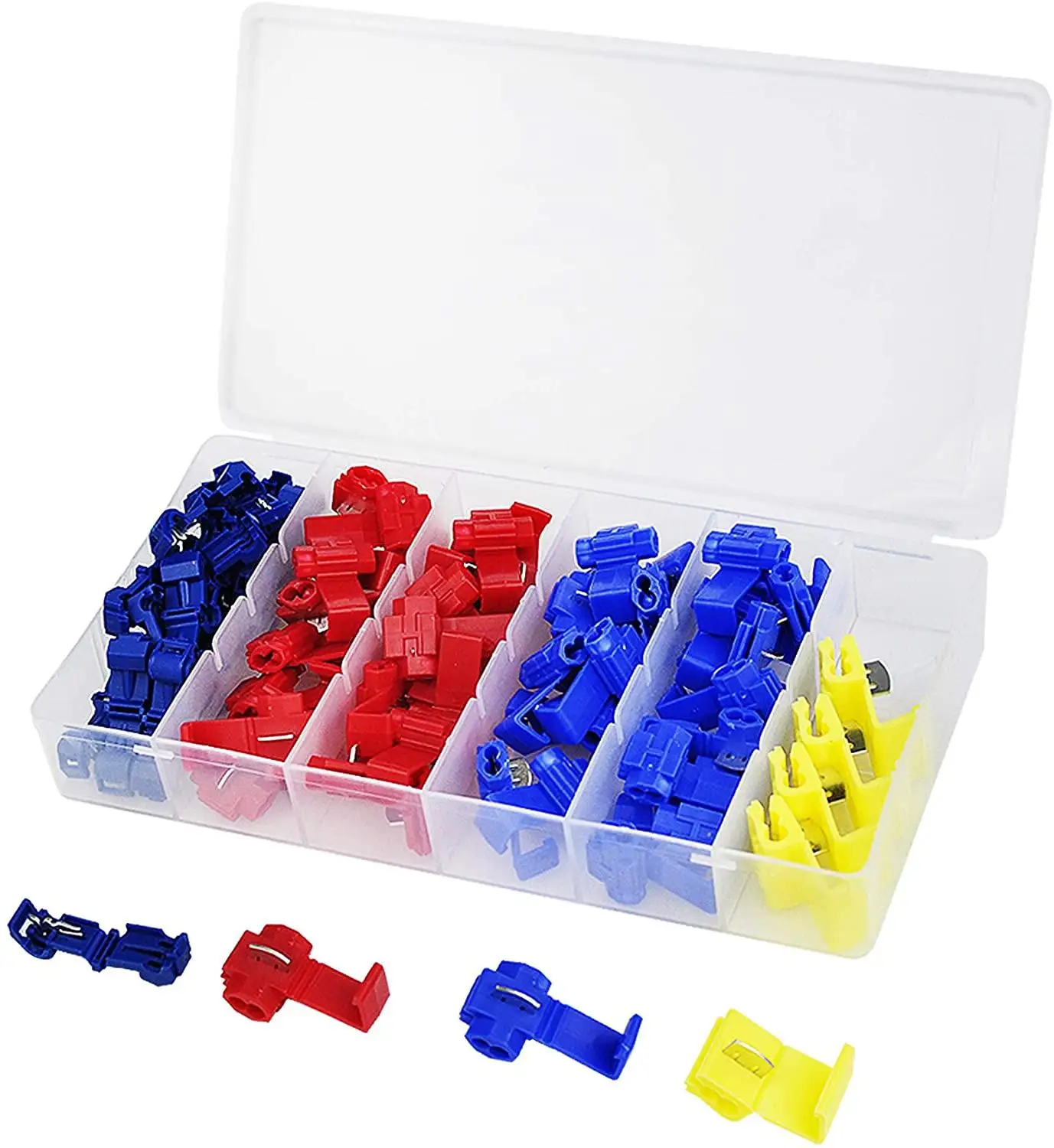 

2021Scotch Lock Crimp Terminals Electrical Cable Connectors Fast Quick Splice Lock Wire Terminals Crimp Kit Set60/120/240/360Pcs