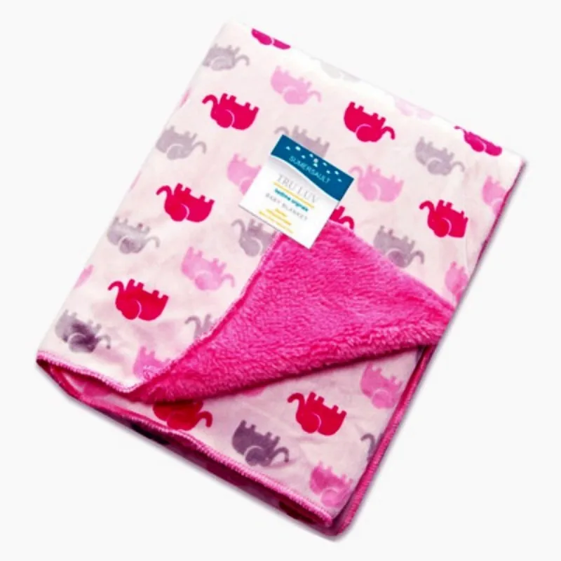 Детское одеяло утепленное Двухслойное Коралловое флисовое детское Пеленальное