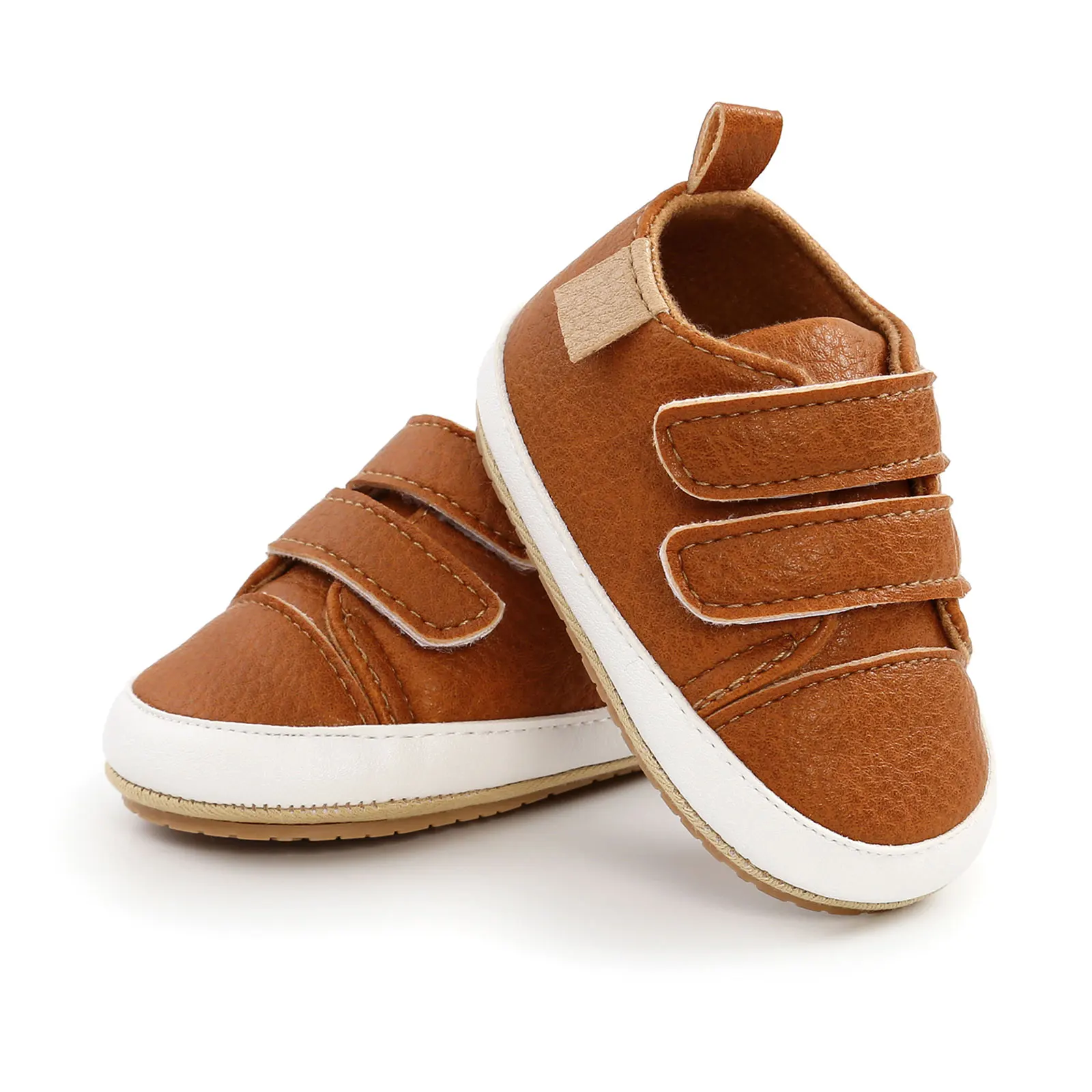 

Newborn Infant Baby Boys Girls Autumn Sneaker Casual Anti-Slip Rubber Sole Lace-up Toddler First Walker Shoes