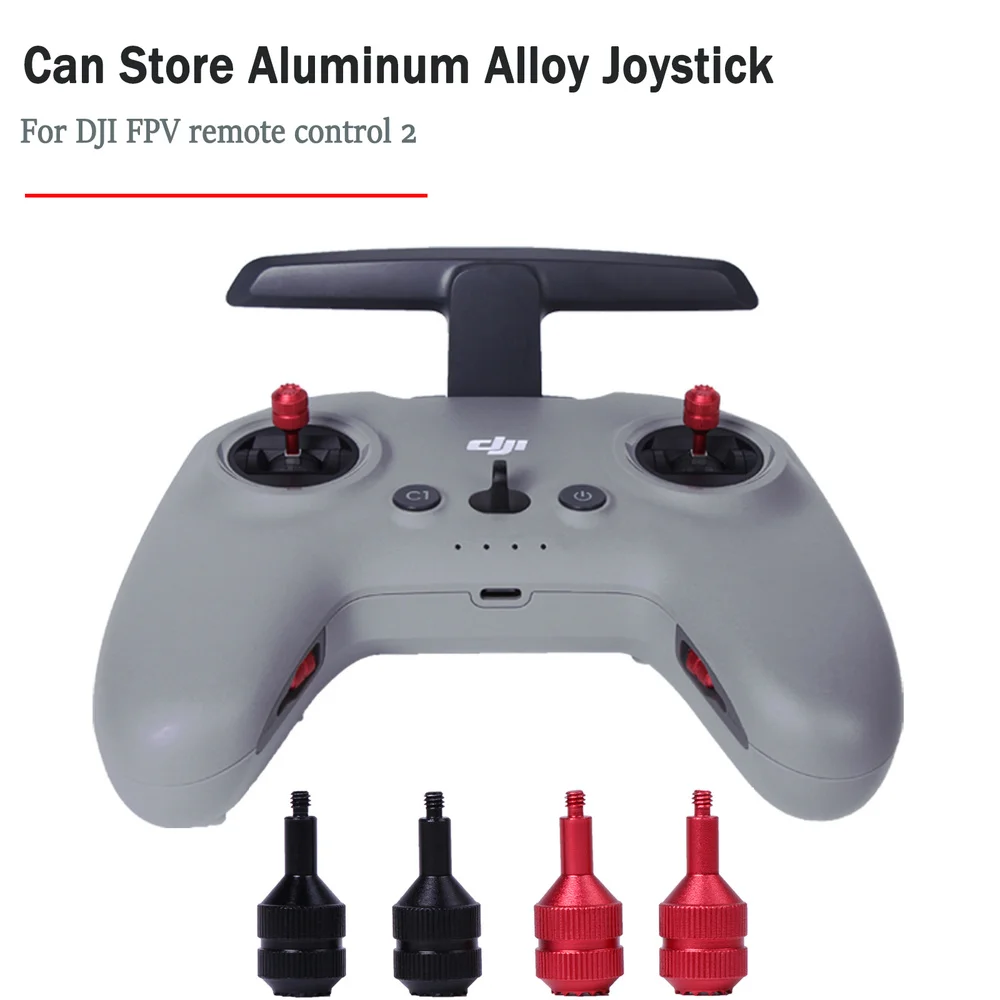 

Aluminum Alloy Controller Joysticks for DJI FPV Drone Storable Thumb Rocker Joysticks for DJI FPV Remote Controller 2 Accessory