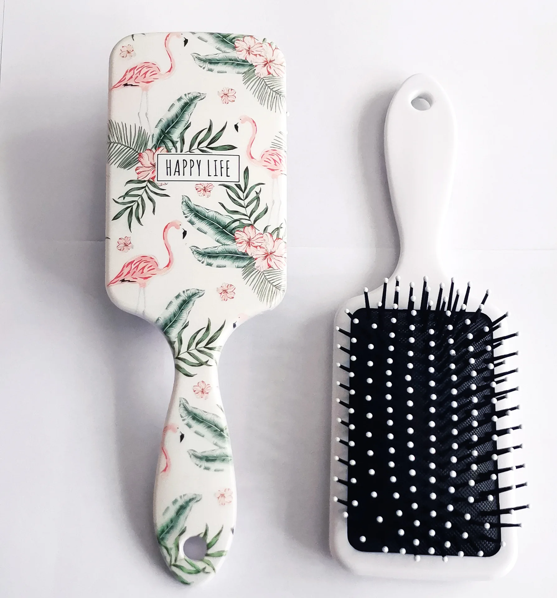 

1pc Hair Comb Detangling Hair Brush Detangle Hairbrush Salon Hairdressing Straight Curly Hair Comb Paddle Brush Hair Brush