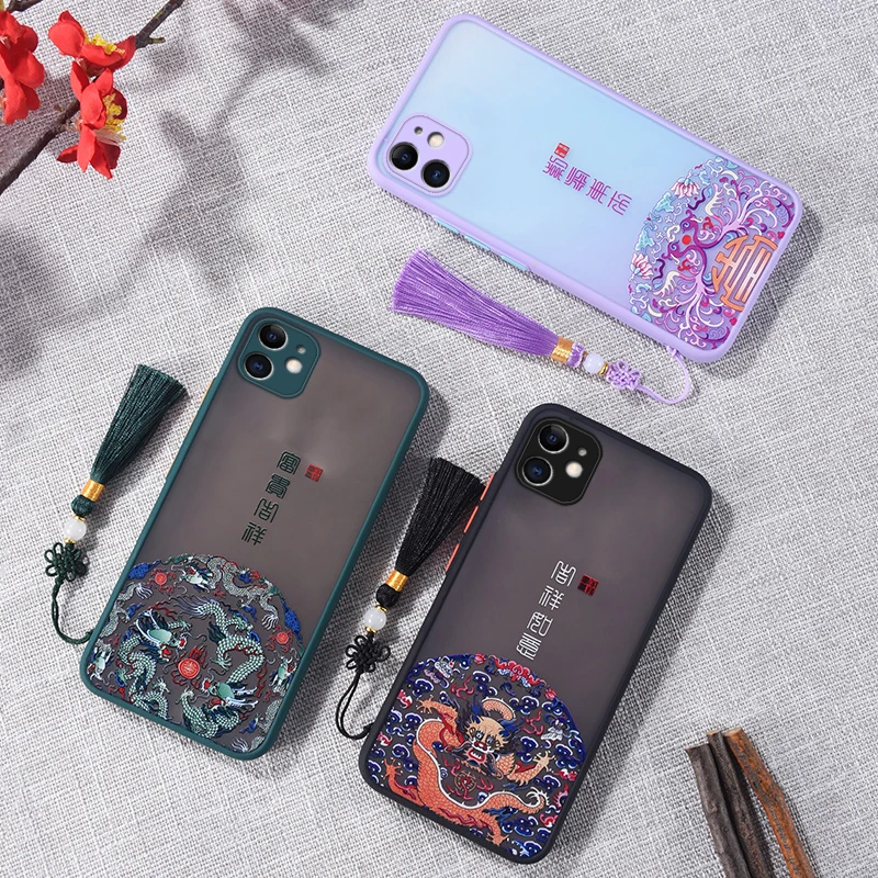 Чехол для телефона в китайском стиле iPhone 13 12 Mini 11 Pro XS Max X XR 6 6S 7 8 Plus SE 2020 Ping An Joy с