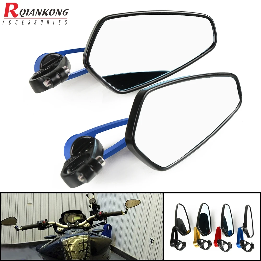 Зеркало заднего вида для Honda CB CBR 7/8 F3 F4 F4I 600 RR Ninja ZX 6R 9R 10R Katana 1000 дюйма 22 мм|Боковые
