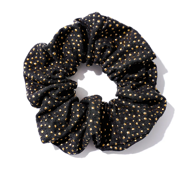 Женская резинка для волос с заклепками в горошек| |