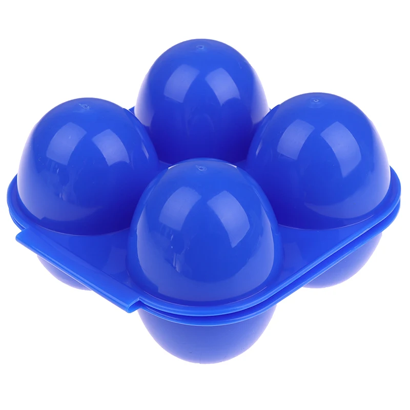 

1pc Portable Kitchen Convenient Container Egg Container Hiking Outdoor Camping Carrier For 4 Eggs Case Box Storage Box