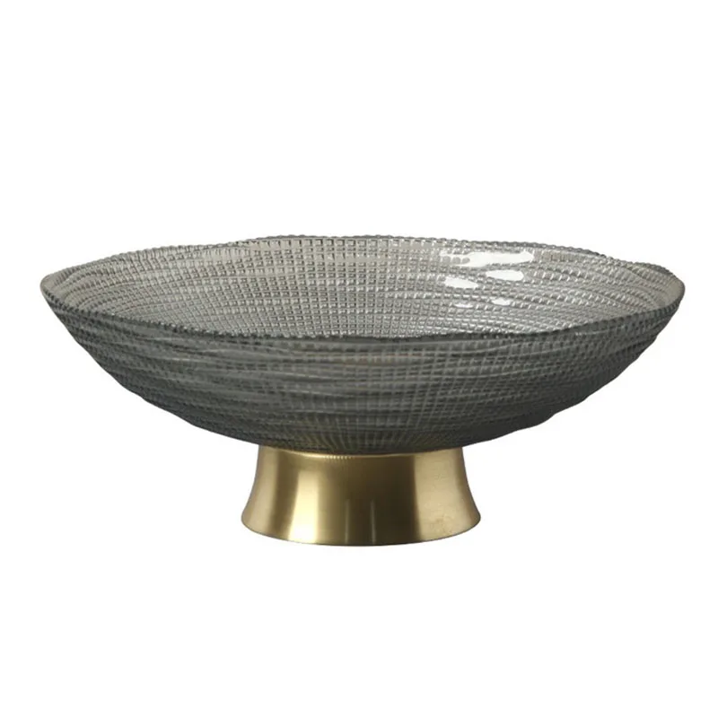 Товары для дома стеклянный поднос фруктов креативное украшение гостиной