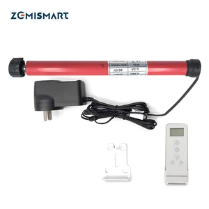 Мотор Zemismart для рулонных штор и трубок диаметром 28 мм, 12 В постоянного тока, RF433, работает с Broadlink