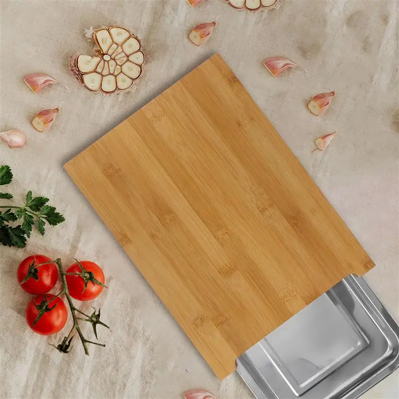 

1 Pc Practical Chopping Board Cutting Board with Storage Plate (Assorted Color)