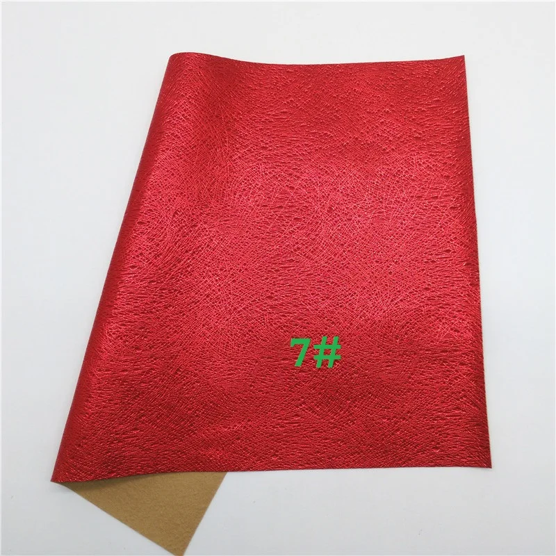 7 Glitterwishcome 21X29 см A4 размер винил для бантов тисненая лошадиная кожа, металлические листы из искусственной кожи для бантов, GM593A - Цвет: 7