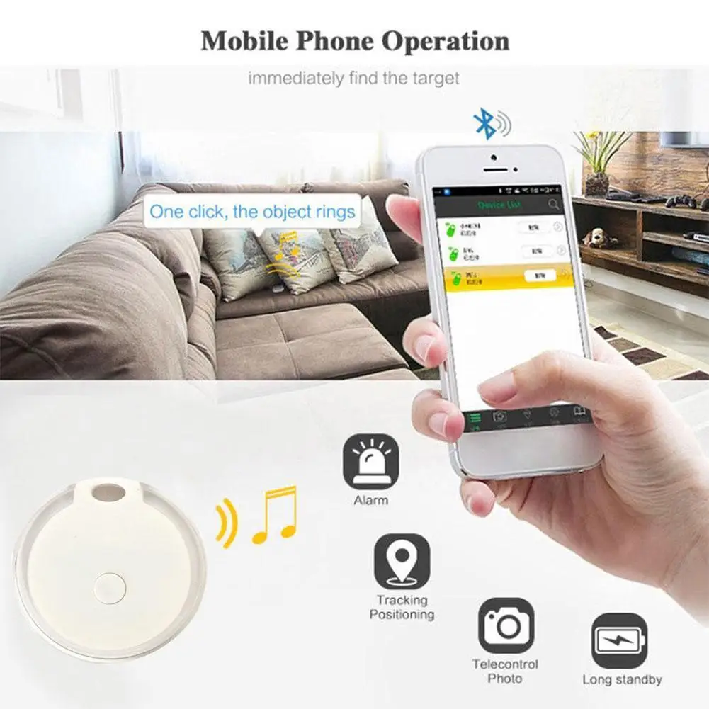 

Smart Mini Waterproof Bluetooth GPS Anti-lost Waterproof Dog Bluetooth For Pet Tracking Trackers Keys Kids Tracer Device Y7D8