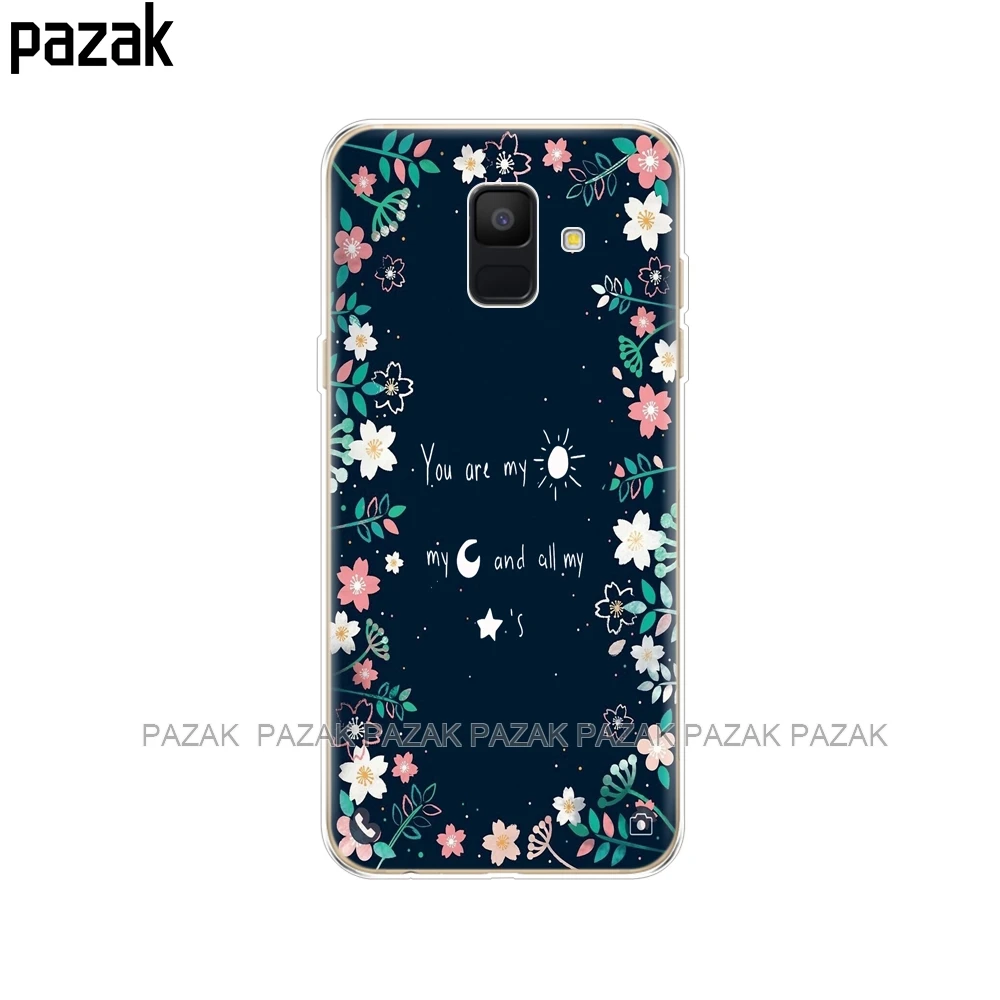 Силиконовый чехол для телефона Samsung Galaxy A6 2018 Dual SIM SM A600 A600F мягкая задняя крышка из