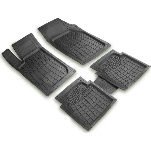 

For Fiat 500 L accessorie 2012 Post 3D Pool Car Mat Set Black