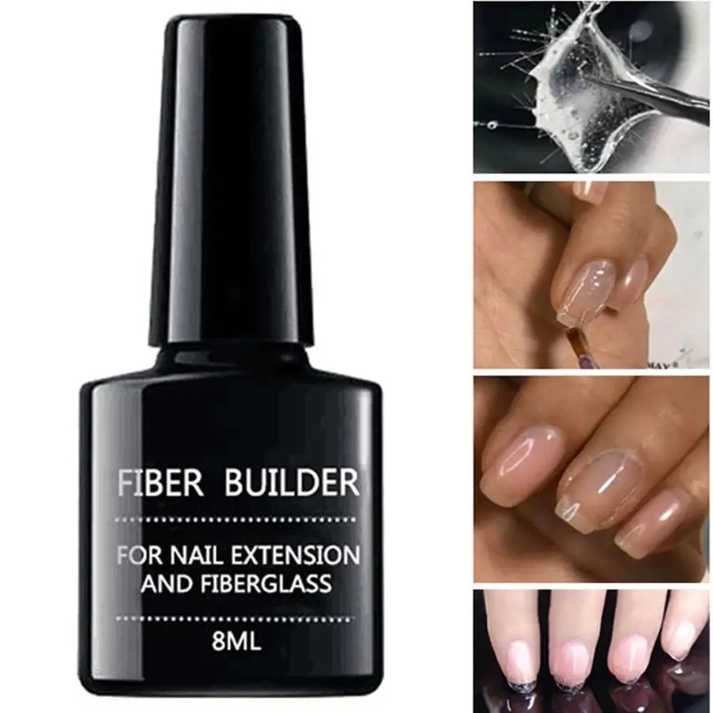 1-2 см Стекловолоконный гель для наращивания ногтей восстанавливающий волоконный