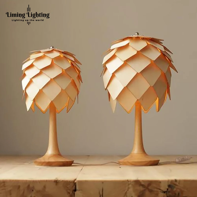 Скандинавский современный турецкий Pinecone арт деко дуб Деревянный грибок