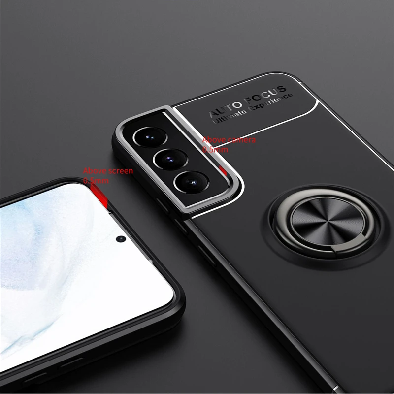 For Samsung Galaxy S22 Case for Samsung S22 S21 S20 Cover Armor Protective Ring Back Silicone Cover Galaxy S22 Case