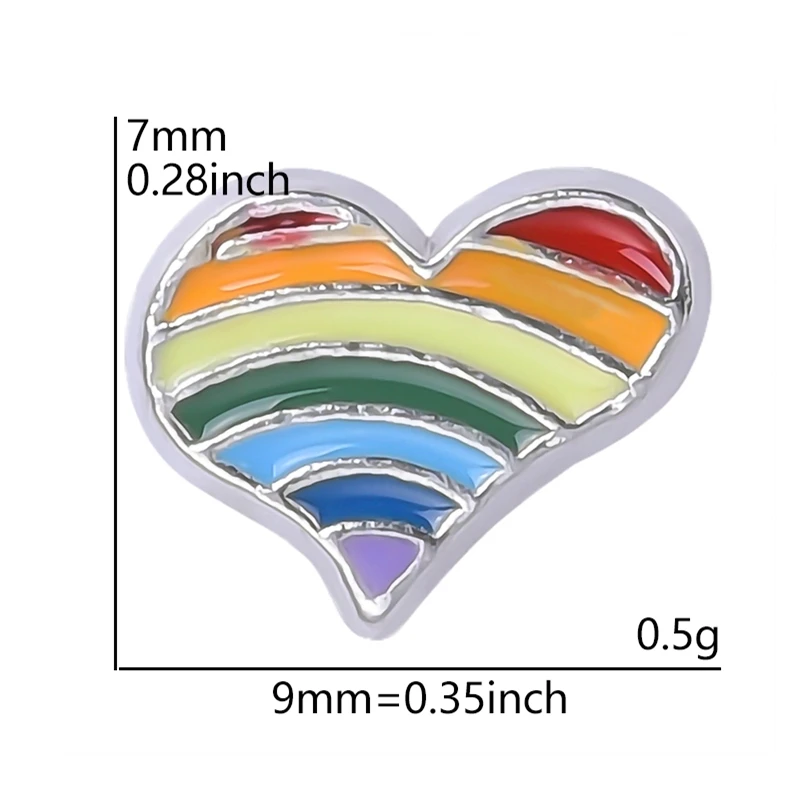20 шт. подвеска-пазл из сплава с радужной эмалью |