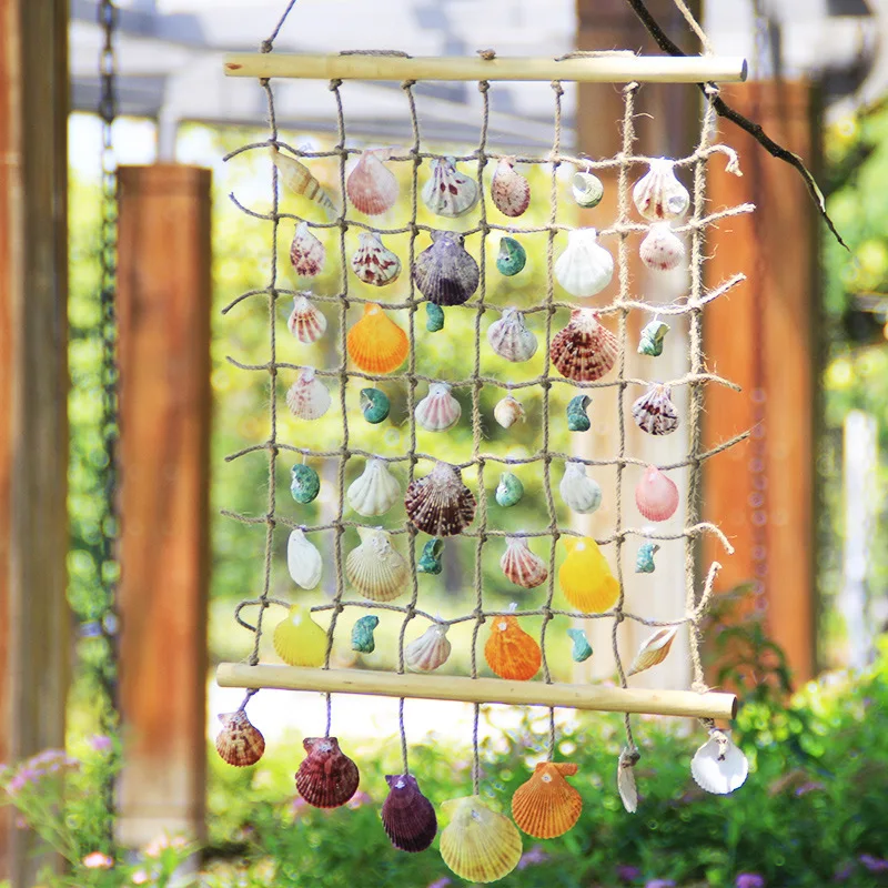 Средиземноморский стиль занавеска Настенная роспись украшение природные