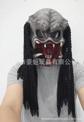 Мотоциклетный шлем хищника латексные головные уборы на все лицо костюм для