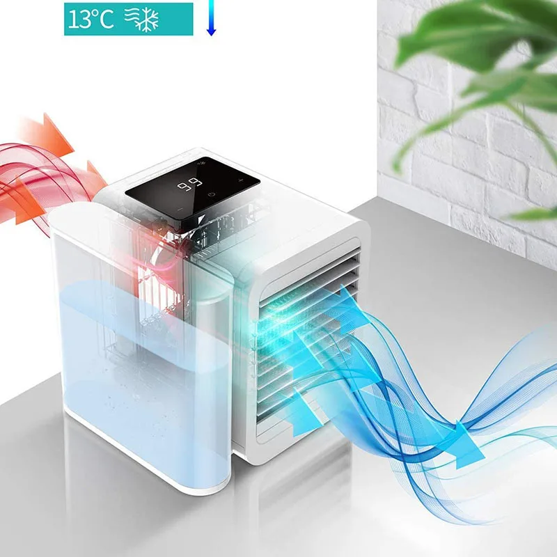 للبيع مبرد الهواء الشخصي USB شحن ضوء الليل المحمولة جهاز تنقية الهواء صغير الحجم المنقولة مكيف الهواء للمنزل مكتب غرفة نوم
