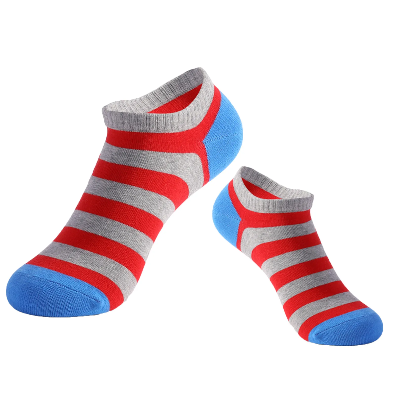 

Men's Breathable Sweat-absorbing Spring And Summer New Striped Shallow Socks Winter Warm Terry Socks