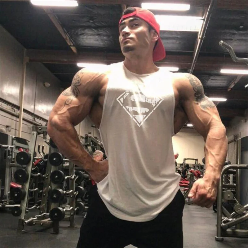 Новинка 2019 тренировочные хлопковые мужские майки для спортзала модные