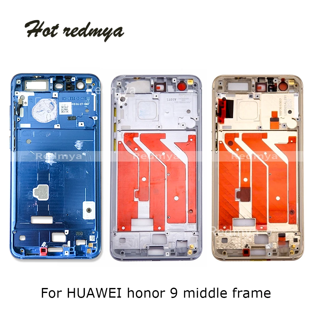 1 шт. средняя рамка для Huawei Honor 9 корпус передняя замена ремонт запасные