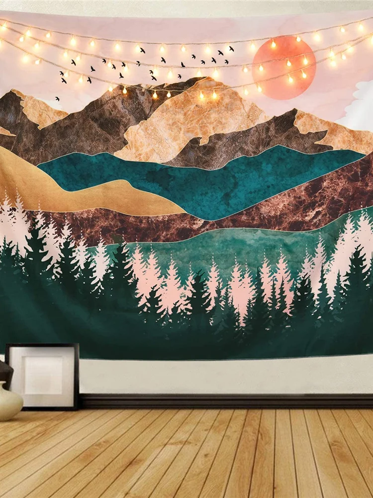 

VIP-link Mountain Tapestry Wall Hanging Tapestry Wall