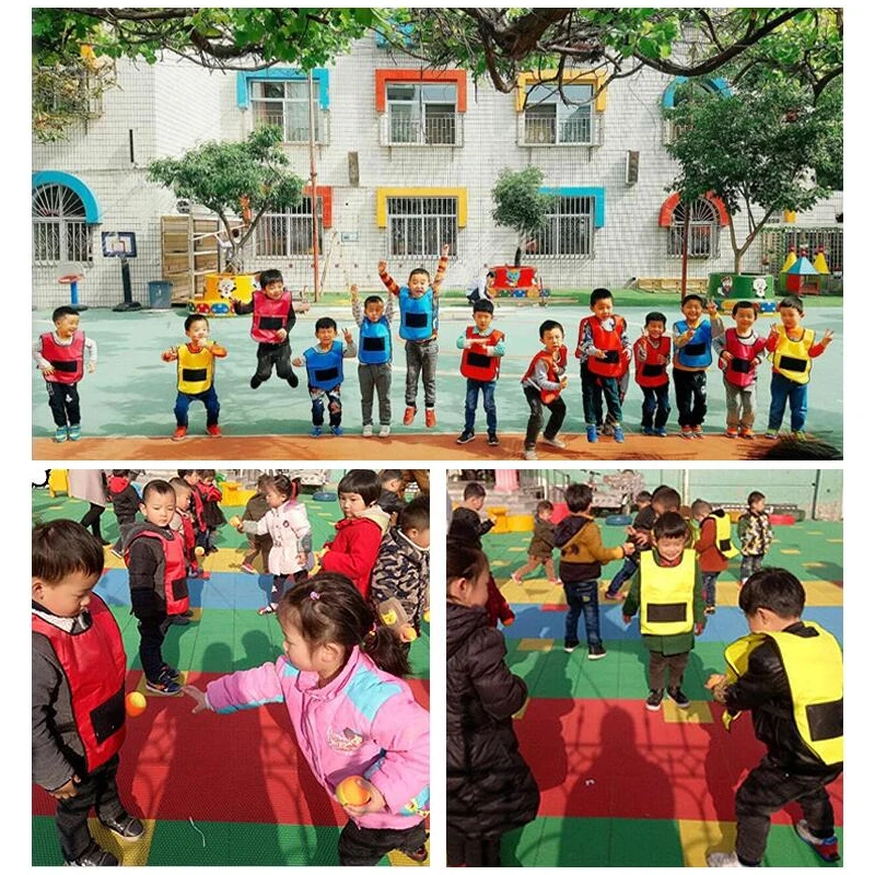 Детские спортивные игры на улице реквизит жилет липкий Джерси жилеты с липкого