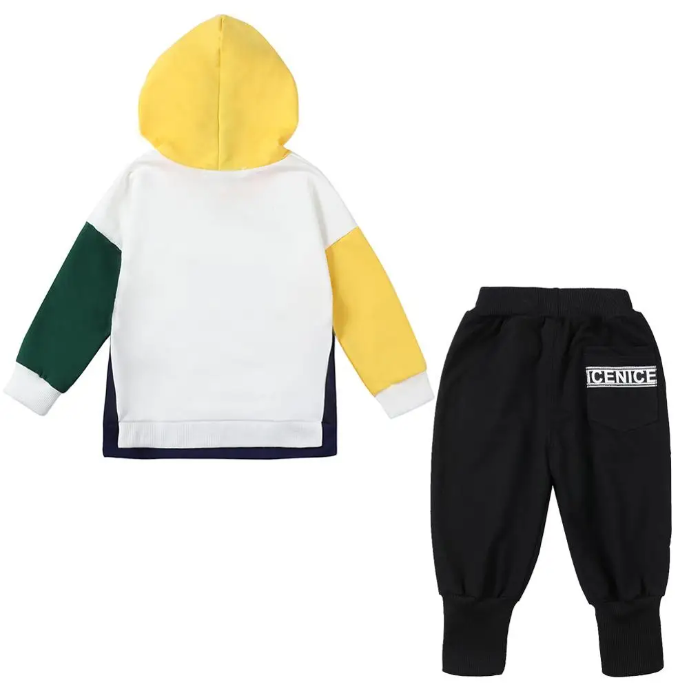 Новый костюм с длинным рукавом для мальчиков осенний свитер прострочкой куртка