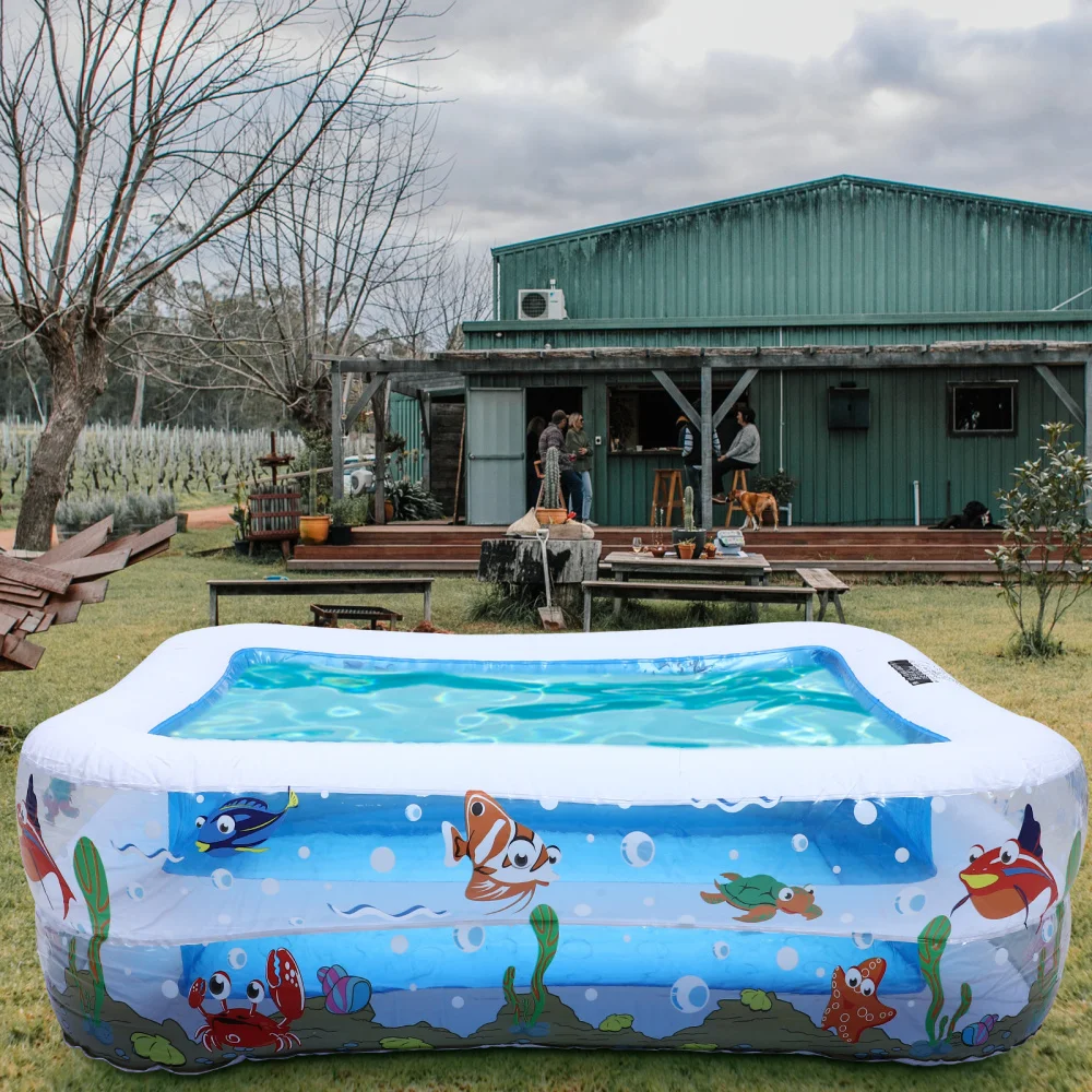 

1pc Inflatable Kiddie Pool Inflatable Swimming Pool Water Pool for