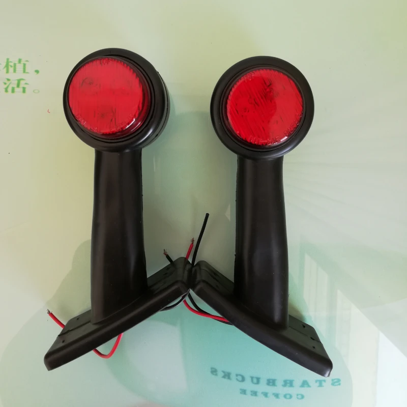 2 шт. 10 30 в двойные светодиодные боковые габаритные фонари грузовик фургон