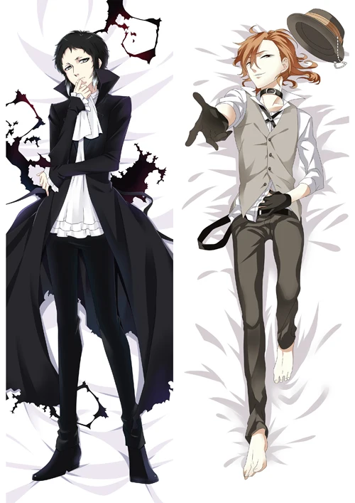 Comprar Funda De Almohada De Anime Bungo Stray Dogs Dakimakura, Nakajima Atsushi Y Osamu Dazai, Funda De Refuerzo Para El Cuerpo