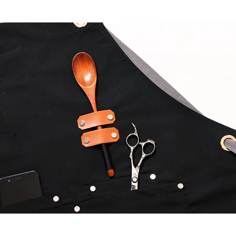 Холщовая кухня искусственная кожа мужской маленький шеф-повар Рабочий Фартук