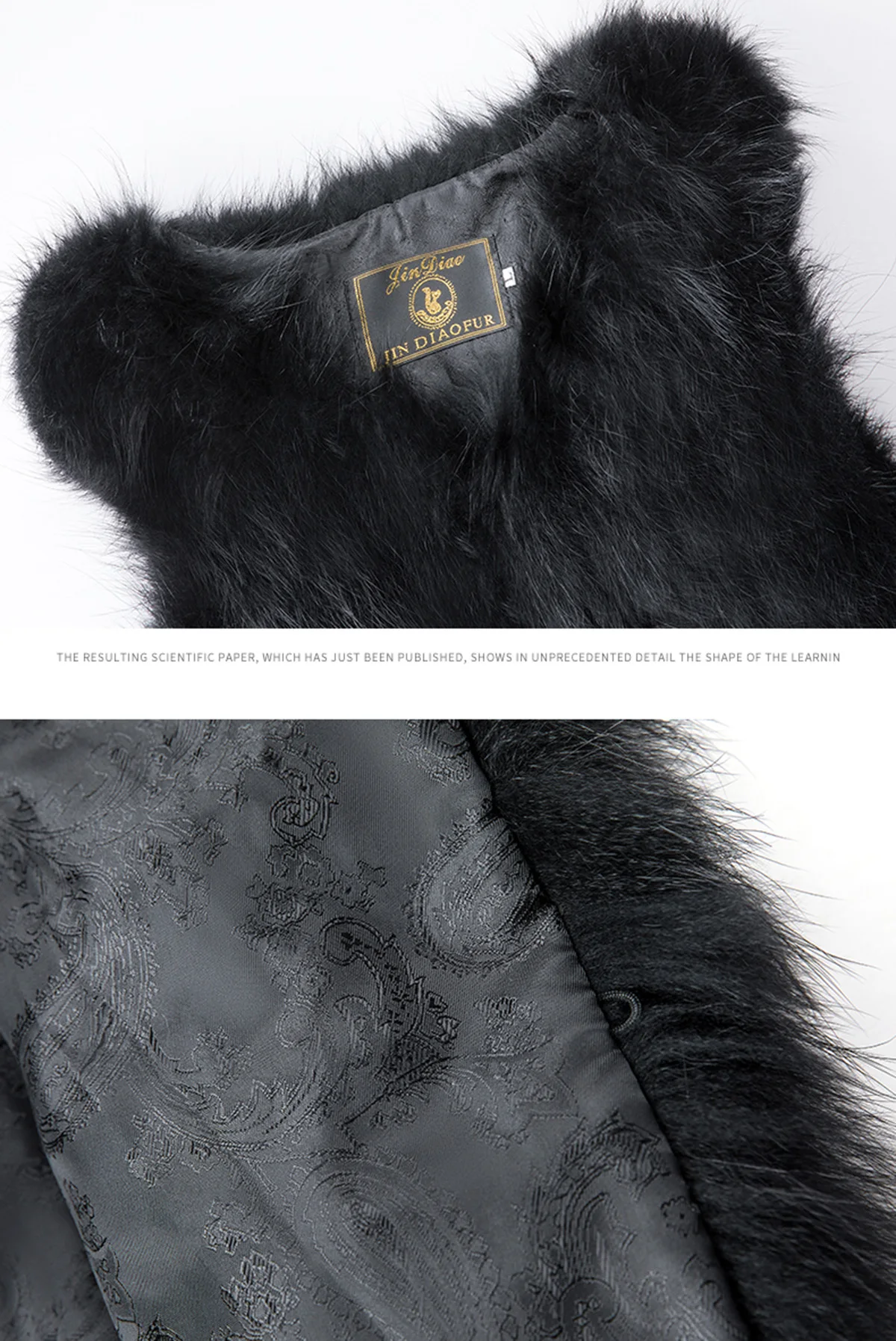 Natural fox fur waistcoat Animal fur full fur women's jacket, fox fur top, outer wear leather grass waistcoat, noble clothing