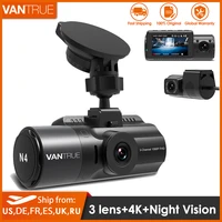 vantrue n4 dash cam 4k car video recorder 3 in 1 car dvr dashcam rear view camera with gps infrared night vision for truck tax