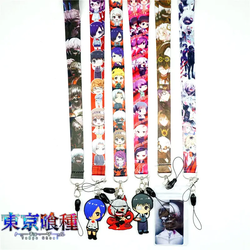 Аниме Токийский Гуль канеки Кен ремешок на шею мобильный телефон брелок с