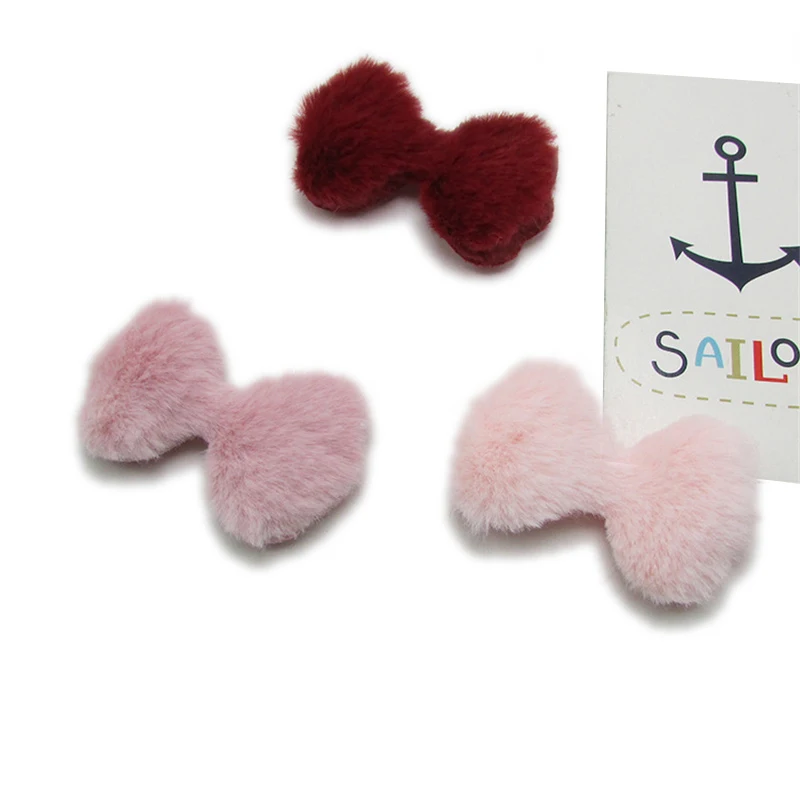 12 шт. 5 5x3 см аппликация для одежды ремесла Сделай Сам аксессуары пушистый фетр Лук