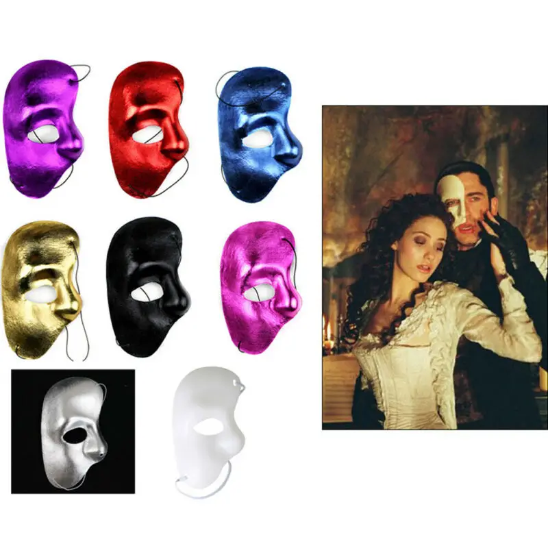 Винтажный маскарадный костюм Phantom Of The Opera полулицевая Маскарадная маска вечерние