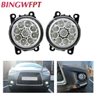 BINGWFPT для 12 В стайлинга автомобиля DRL Противотуманные фары освещение Светодиодные фары для Mitsubishi L200 OUTLANDER 2 PAJERO 4 GALANT Grandis
