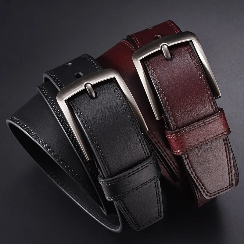 

Mens Belts Luxury Paski Do Spodni Leather Belt Buckle Leisure Belt Leather Men Belt for Men Ceinture Homme Riemen Voor Mannen