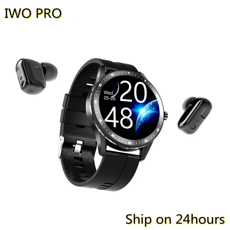 

Спортивные умные часы TWS, Bluetooth-наушники 2 в 1 с пульсометром и тонометром