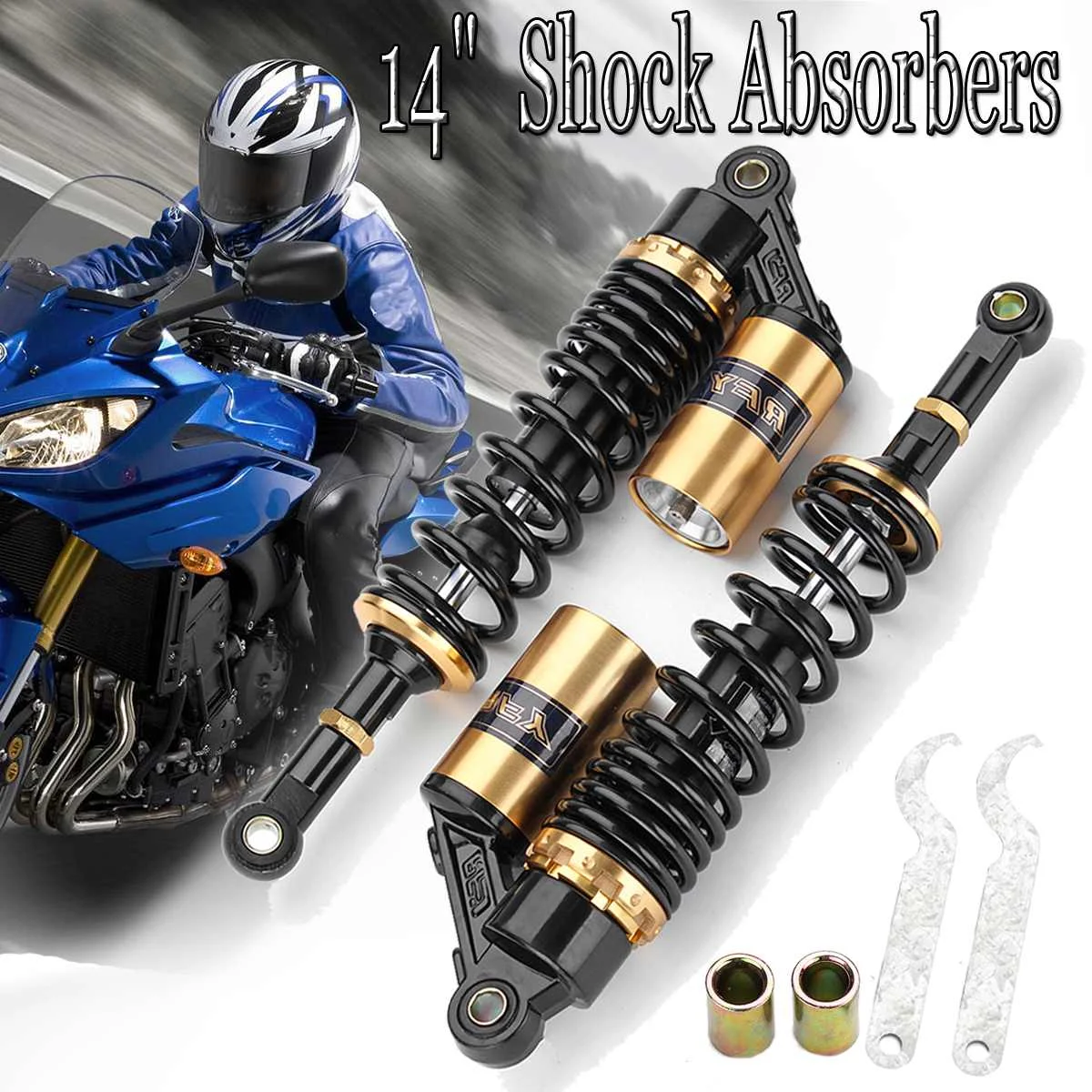 

Пара универсальных 360 мм 14 "задних амортизаторов для мотоцикла Honda/Yamaha/Suzuki ATV Dirt Bike