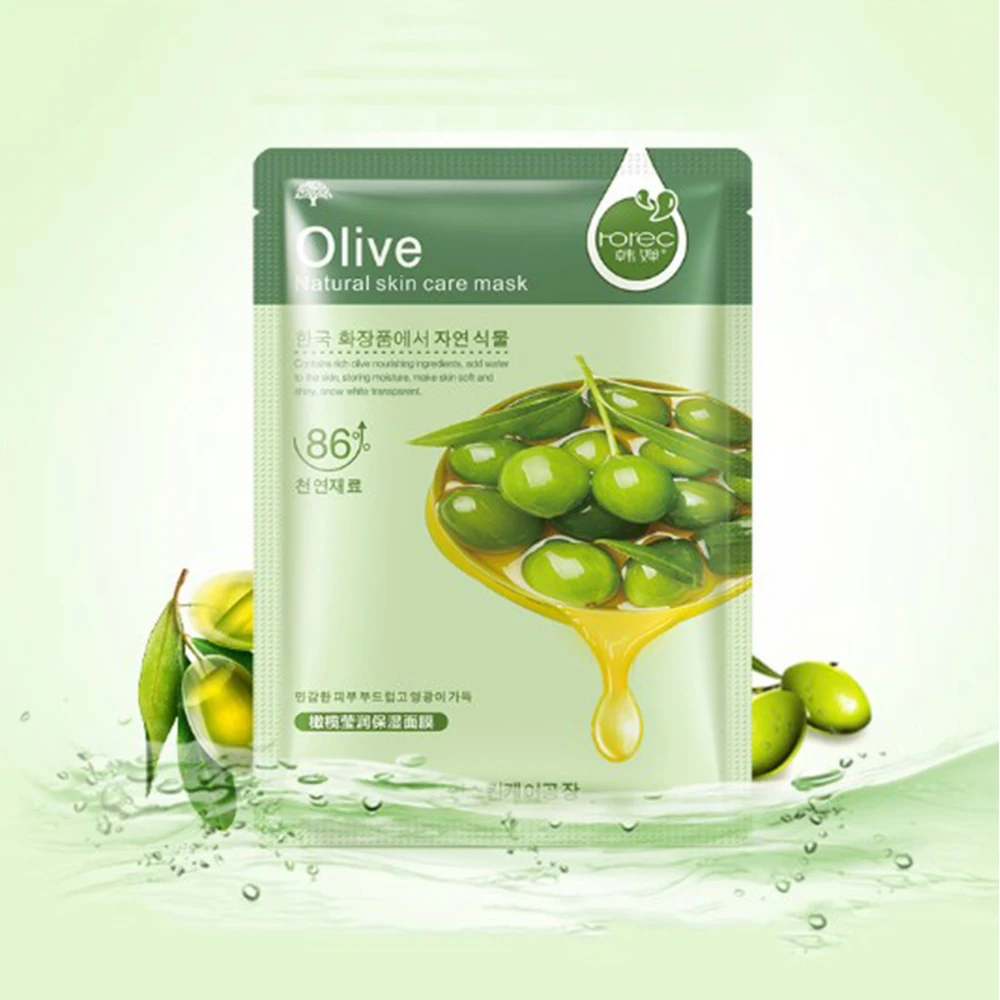 1 шт. увлажняющая маска для лица с алоэ медовыми оливками гранатом отбеливание