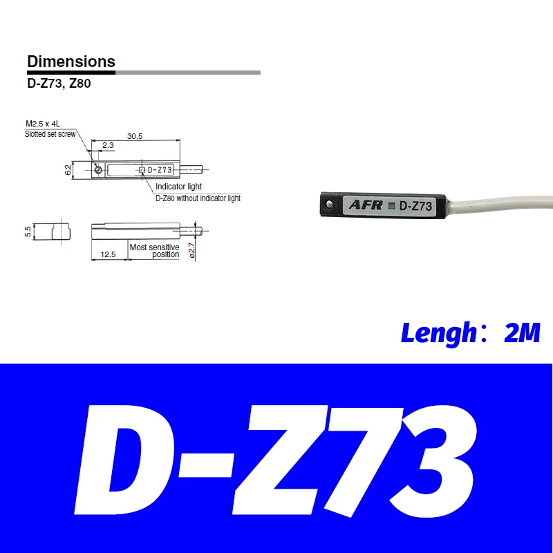 10 шт., пневматический цилиндр D-A93 AIRSLG