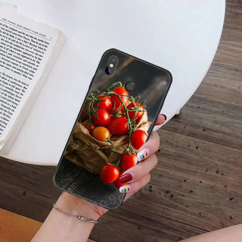 

Fruit beautiful art Cherry Tomatoes Phone Case For Xiaomi Redmi note 4 4X 8T 9 9s 10 K20 K30 cc9 9t pro lite max accessories