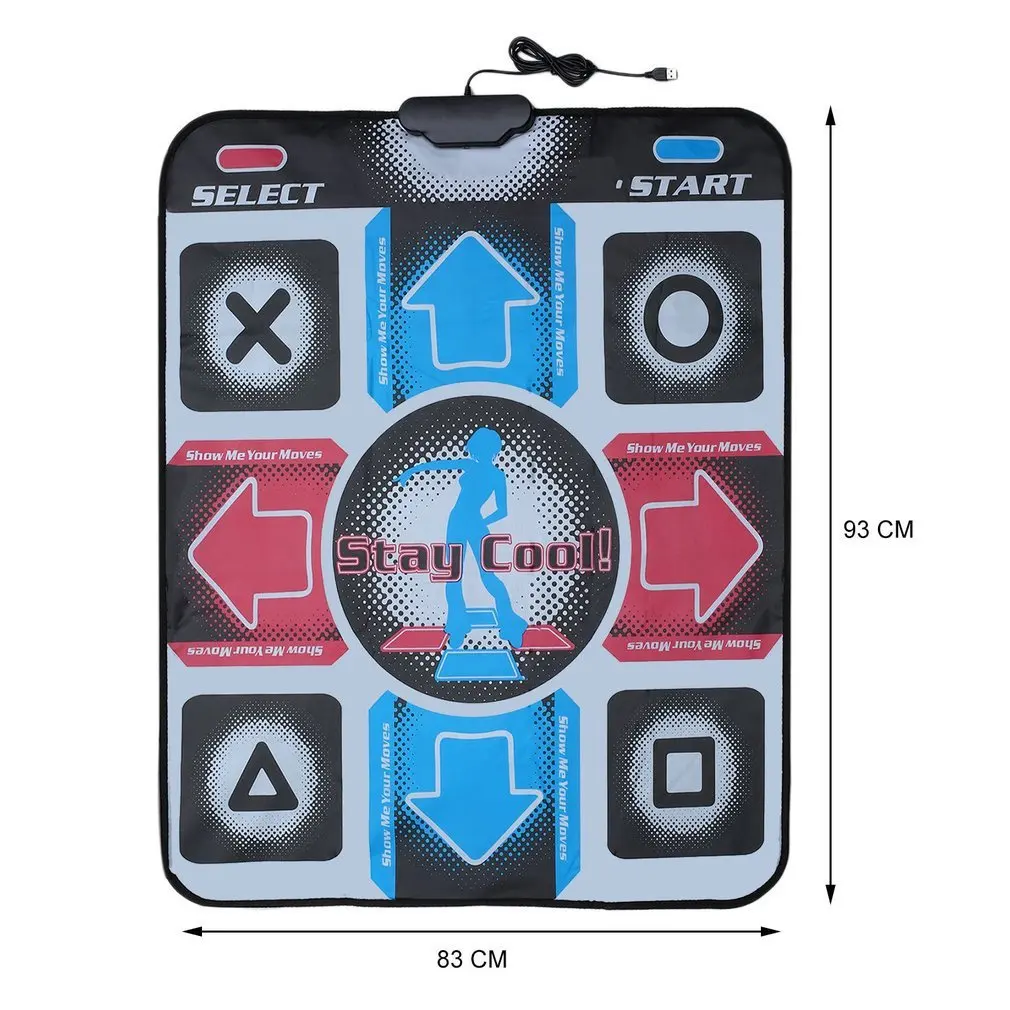 

Non-Slip Durable Wear-Resistant Dancing Step Dance Mat Pad Pads Dancer Blanket To PC With USB For Bodybuilding Fitness