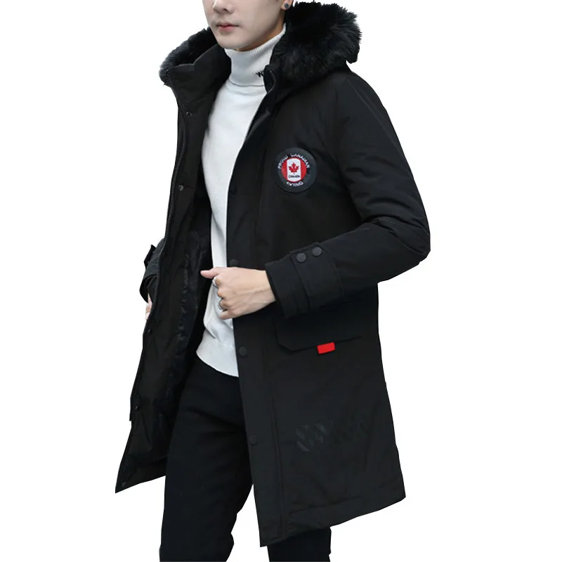 Высокое качество Мужская модная парка для девочек зимняя мужская теплая Толстая