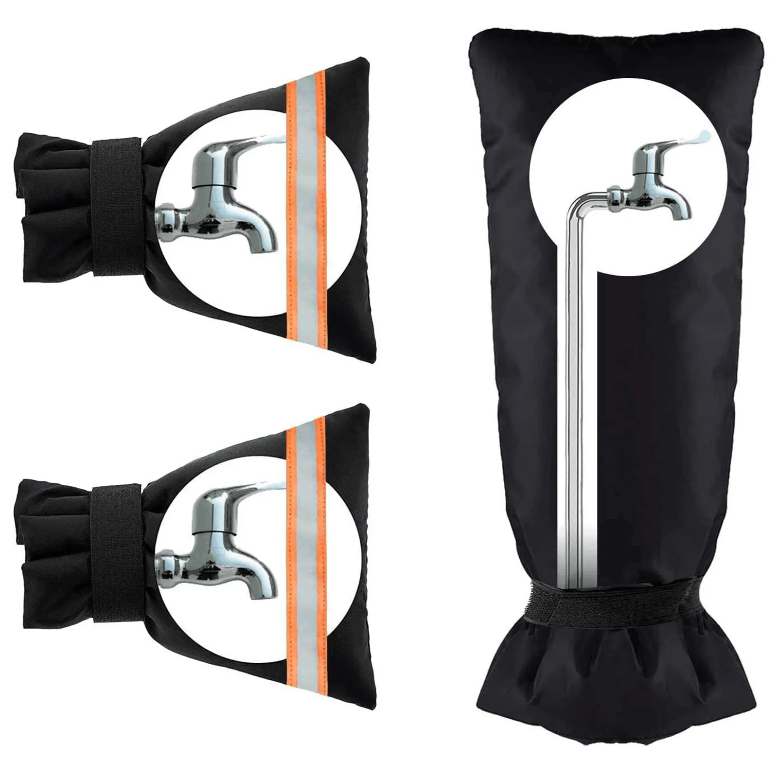 3 предмета в комплекте многоразовые покрытие смесителя со светоотрающей полосой