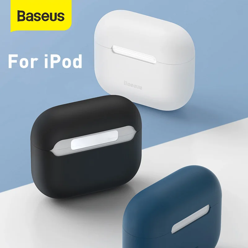 

Baseus чехол из силикагеля для Pods Поддержка беспроводной зарядки супер тонкий защитный чехол для наушников 5,5g