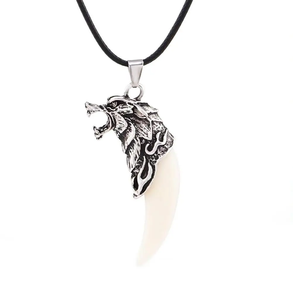 Ожерелье с подвеской в виде зубов волка украшения для Классический амулет пар
